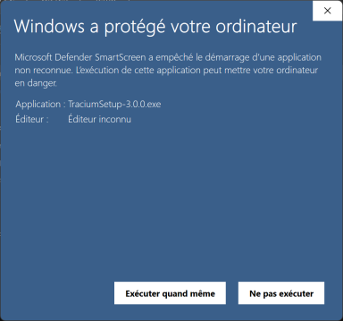Bouton Exécuter quand même de Windows - Cliquez pour agrandir