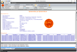 Logiciel Éphéméridium : calculateur d'éphémérides astronomiques à haute précision. Cliquez pour agrandir.